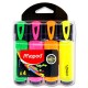 Maped  Fluo Neon Highlighters / 4 Pcs